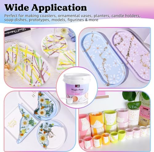LET'S RESIN Resin Casting Powders 3000g,20~30 Minutes De-Mold Ceramic Resin - Image 4