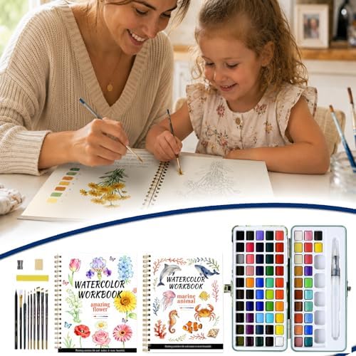 Watercolor Workbook for Adults, Beginners & Teens with 72 Paint Colors - Image 7