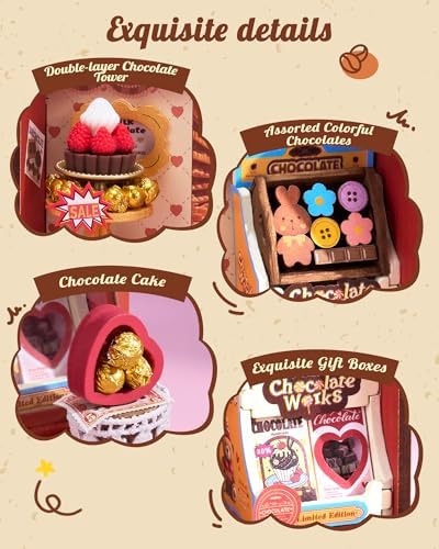 Rolife Chocolate Shop DIY Miniature House Kit - Image 4