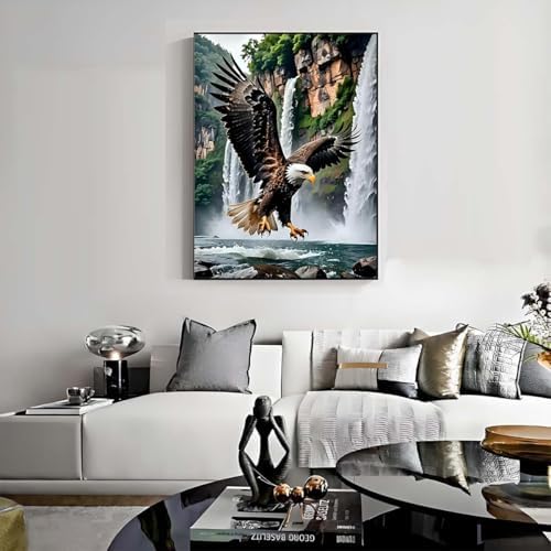 Eagle Cross Stitch Kits for Beginners Adults, Patterns Dimensions Needlepoint Art Crafts,Counted Cross Stitch Kits Embroidery Kits for Beginners Adults for Home Decor 11.8X15.7inch - Image 5