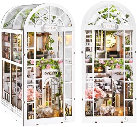 TOYQI Book Nook Kit, DIY Miniature Dollhouse Kit for Adults and Teens by TOYQI