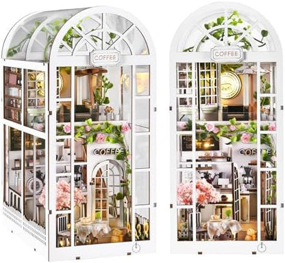 TOYQI Book Nook Kit, DIY Miniature Dollhouse Kit for Adults and Teens by TOYQI