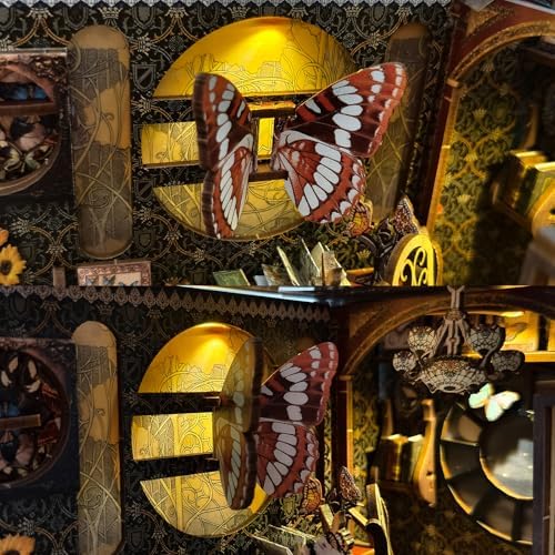 Book Nook Kit, DIY Miniature House Dollhouse Kit 3D Puzzle for Adults - Image 4