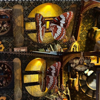 Book Nook Kit, DIY Miniature House Dollhouse Kit 3D Puzzle for Adults - Image 4