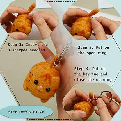 SHWAKK Needle Felting Kit, 2 PCS Dolls Needle Felting Starter Kit - Image 6