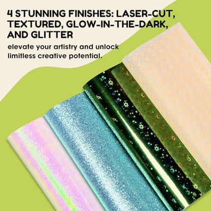 JoyCat Specialty Origami Paper Kit, 200 Assorted Finish Sheets, 6x6 Inch - Image 3