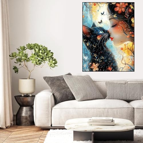 Diamond Art Kits for Adults, Black Cat Diamond Art Painting Kits for Adults - Image 4