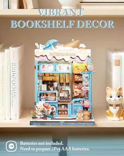 Cutefun Book Nook Kit - DIY Miniature Dollhouse Kit for Adults and Teens - Image 3