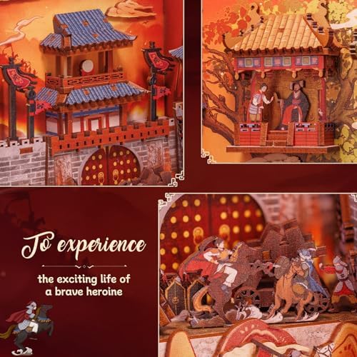 CUTEBEE Book Nook Kit - DIY Miniature House Kit for Adults and Teens, Dollhouse Booknook Tiny House Model Build Bookshelf Decor, Gifts for Family, Friends - Image 5