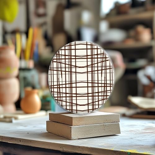 CHGCRAFT 4 Pcs 4 Styles Wood Print Polymer Clay Texture Sheets, 5.5x5.5inch - Image 5
