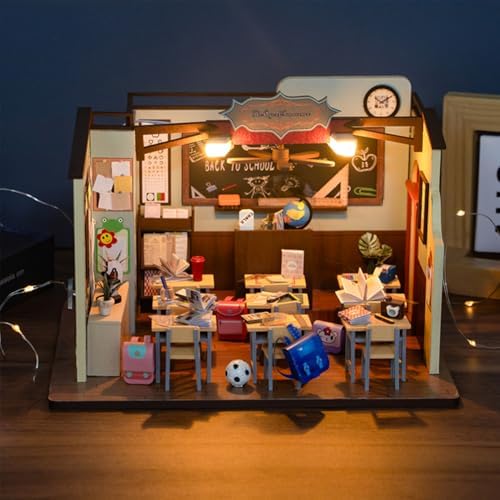 DIY Miniature Dollhouse Kit with Music,Wooden Dollhouse for Adults to Build,Mini House Kit Christmas Birthday Gifts for Adult Friend Love - Image 2