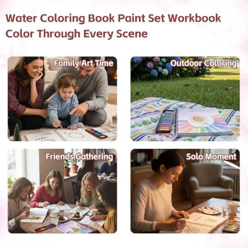Watercolor Workbooks, Beginner Watercolor Painting Kit – Perfect for Gifting to Spark Creativity & Joy for Adults (Seaside-Without Palette) - Image 6