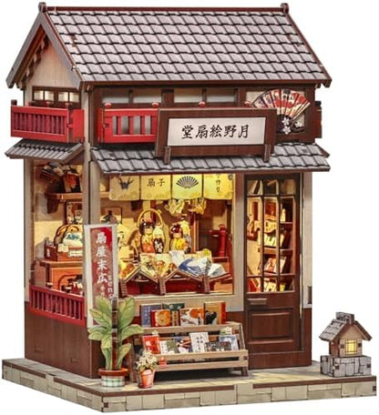 CUTEBEE Book Nook Kit - DIY Miniature House Japanese Fan Shop by CUTEBEE