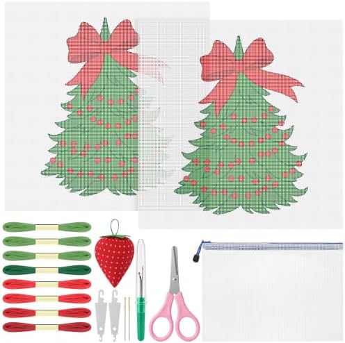 XunYee Needlepoint Canvas Kit, Christmas Tree by XunYee