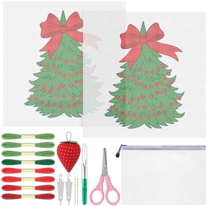 XunYee Needlepoint Canvas Kit, Christmas Tree by XunYee