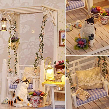 DIY Miniature Dollhouse Kit with Furniture Plus Dust Proof - Image 3