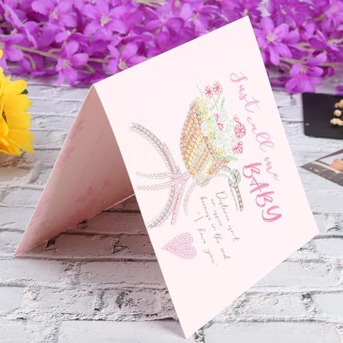 12Pcs DIY Diamond Art Greeting Cards Kit with Envelopes&Tools - Create Your Own Sparkling Birthday, Thank You, Holiday Cards for Adults & Beginners(Happy Birthday) - Image 3