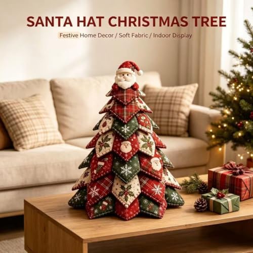 Christmas DIY Felt Tree Sewing Kit, 3D Hand‑Made Quilted Christmas Tree Craft Kit with Reindeer Ornament, DIY Xmas Decor Kit for Adult Beginner Home Holiday Decoration - Image 7
