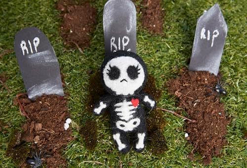 Simply Make Needle Felting Kit Halloween Miss Skeleton, Including Wool, Needles, Tools, for Beginners, Needle Felting Craft Kits, Starter Hobby Craft, Decoration, Gift, Hobbies for Crafty Enthusiasts - Image 6