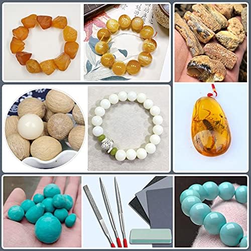 Sakolla 24 Pcs Resin Casting Tools Set - Include Sand Papers, Polishing Blocks, Polishing Cloth, Round File, Semicircular File, Flat File and Scissors for Polishing Epoxy Resin Jewelry Making Supplies - Image 2