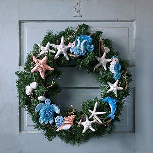 Bucilla Felt Applique Kit, 6 Piece Holiday Ornament Kit, Under The Sea - Image 5