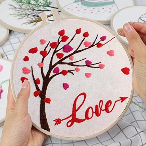 Louise Maelys Love Heart Tree Embroidery Kit for Adults, Romantic DIY Craft - Image 3