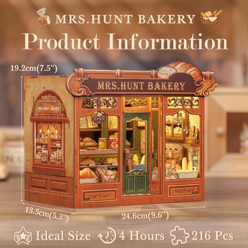 Fsolis DIY Miniature House Kit - Book Nook Bakery - Image 2