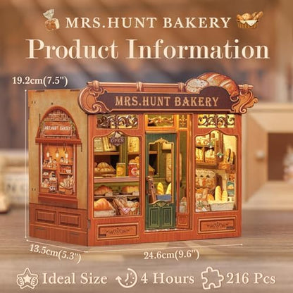 Fsolis DIY Miniature House Kit - Book Nook Bakery - Image 2