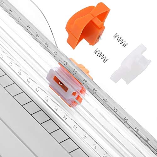 Firbon A4 Paper Cutter, 12 Inch Paper Trimmer with Extened Ruler, White - Image 4