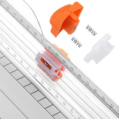 Firbon A4 Paper Cutter, 12 Inch Paper Trimmer with Extened Ruler, White - Image 4