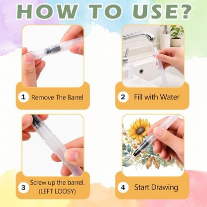 Seasonal Flowers Watercolor Workbook, 12 Design Wildflower Painting Book - Image 3
