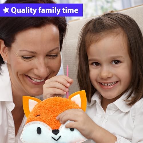 KRAFUN Fox Sewing Kit for Kids Ages 8-12 - No Scissors No Glue - Image 5