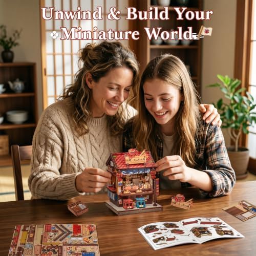 Fsolis DIY Miniature House Kit - Japanese 3D Wooden Puzzles - Image 3