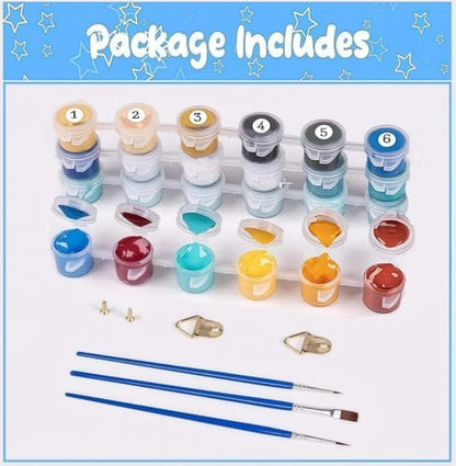 XSJDBYYQ Paint by Numbers Kit for Adults Beginner,Clock Oil Painting Kit Adult Paint by Number Kits on Canvas, Paint by Easy Acrylic Painting Home Wall Decor 12x16 Inch - Image 7