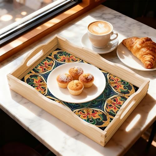 DOTSOPS DIY Mandala Diamond Painting Serving Tray with Handle for Adults - Image 6
