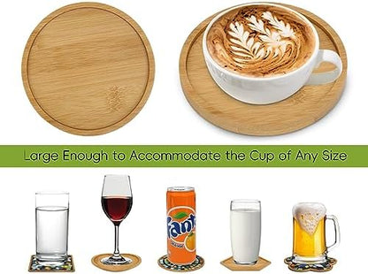 Lanyani 6pcs Wooden Mosaic Base, Various Shapes Substrates for Mosaic Crafts DIY Mosaic Tiles Coaster Base… - Image 6