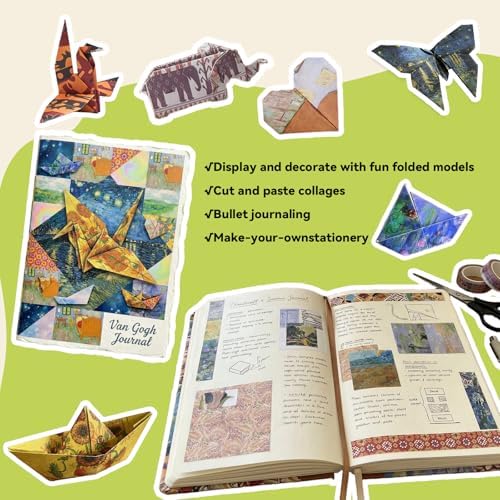 JoyCat Patterned Origami Paper Kit, 200 Double-Sided Sheets, 6x6 Inch - Image 3