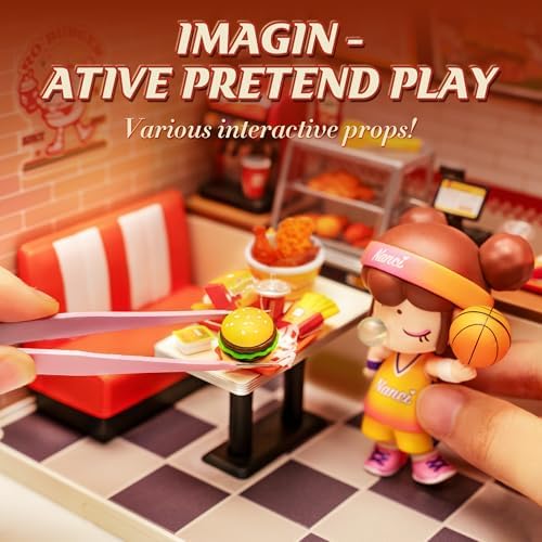 Super Creator-Mini Blocks Model Building Set for Adults, Miniature Plastic House Kit Super Store-Building Blocks Toys for Teens 8-12, DIY Crafts/Hobbies for Teens&Adults (Yum Yum Burgers) - Image 6