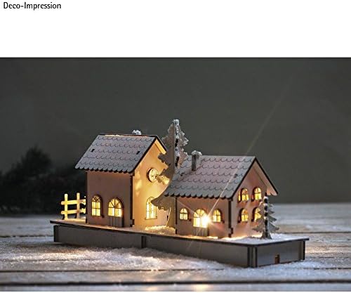 Rayher Wooden Houses Building Kit, 52 Slot-Together Pieces, 31.7x9.4x14cm, Unisex, Adult DIY Enthusiasts - Image 3