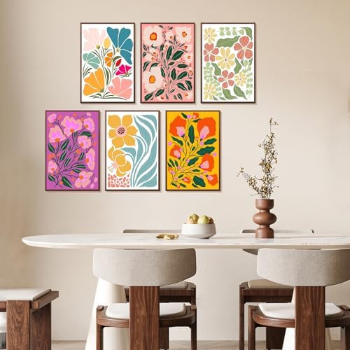 Yezavesu 6 Pack Flowers Paint by Numbers Kit for Adults Beginner 8x12 Inch - Image 6