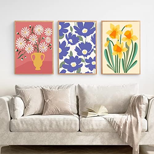 cupmod Flower Paint by Numbers for Adults Kids Beginners,Easy Acrylic Paint by Number Kits on Canvas Without Frame,Oil Painting Kits Present for Home Wall Decor 9.8x13.7inch - Image 4