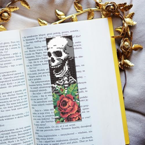 FREEBLOSS 6Pcs Cross Stitch Bookmark Kit Gothic 8x2.4'' 11CT - Image 5