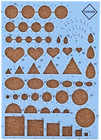 SUNGOOYUE Paper Quilling Tool Kit Plastic Wood Metal Slotted Quilling Pen with Template Board 40 Pins Tweezer for DIY Paper Craft Scrapbook Card Making Adults Beginners (Blue) - Image 3
