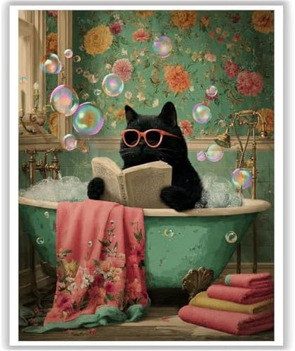 HITO Cat Paint by Numbers Kit for Adults 16x20 Inch Frameless by HITO