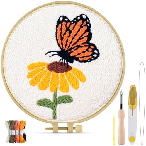 TINDTOP Punch Needle Kits, DIY Punch Embroidery Kits for Adults by TINDTOP