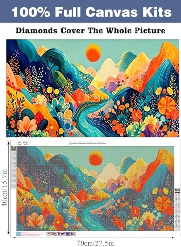 Large Diamond Art Kits for Adults,Mountain Diamond Painting Kits for Adults - Image 4