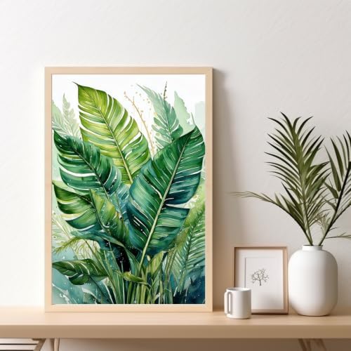 Kalonyth Plants Framed Paint by Numbers Kit for Adults Beginner 8x12 inch - Image 2