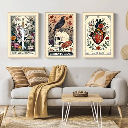 Mandun Tarot Paint by Numbers Kit for Adults, 3 Pack, 7.8x11.8 inch - Image 3