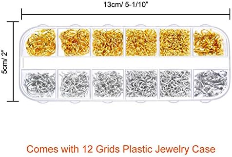 Paxcoo 1200Pcs Open Jump Rings and Lobster Clasps Jewelry Findings Kit with Pliers for Jewelry Making (Silver and Gold) - Image 4