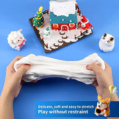 ifergoo 125g Foam Magic Modeling Clay, 4.41 oz White Air Dry Clay for Kids - Image 2
